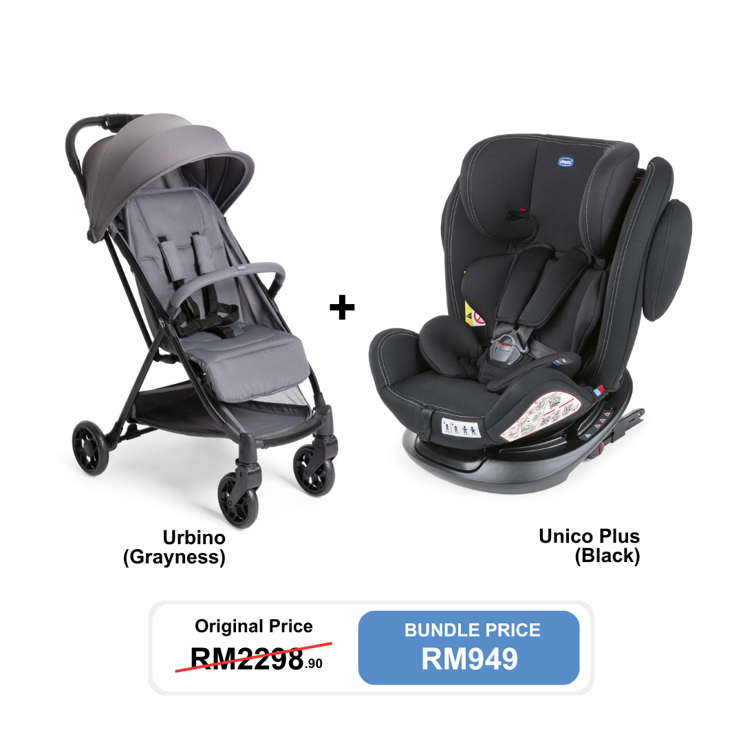 [Bundle Set] Chicco Unico Plus Car Seat + Chicco Urbino Stroller
